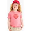 Kids Seashell Tee, Guava Sea Shell - T-Shirts - 2 - thumbnail