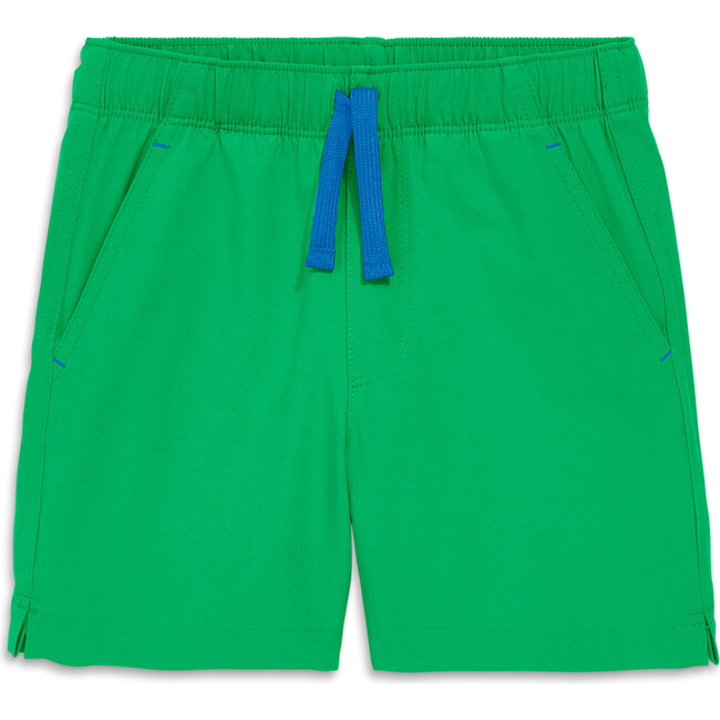 Kids Staycool Stretch Gym Short, Green Apple