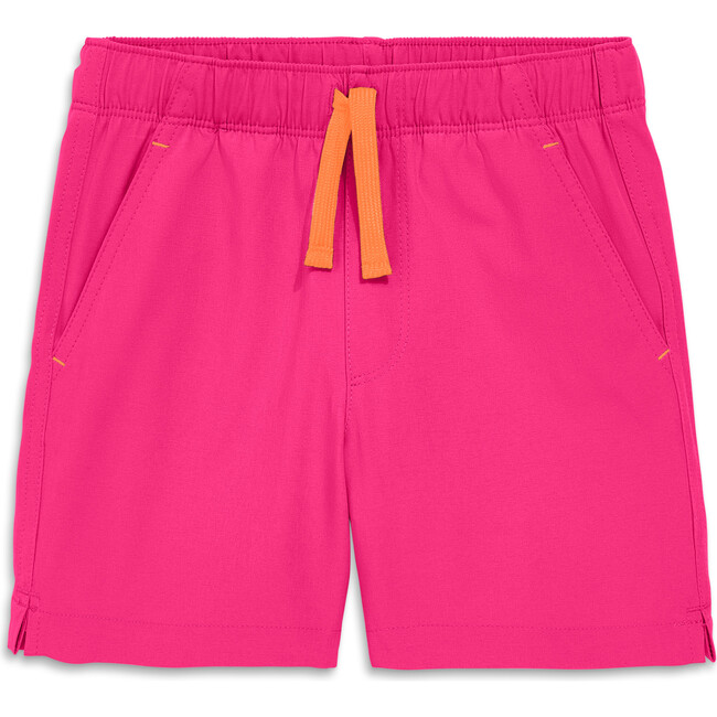Kids Staycool Stretch Gym Short, Fuchsia