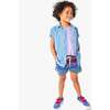 Kids Short Sleeve Chambray Button Down, Chambray - Button Downs - 3