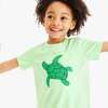 Kids Sea Turtle Tee, Pear Sea Turtule - T-Shirts - 2 - thumbnail