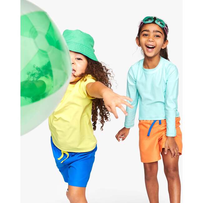 Kids Long Sleeve Rash Guard, Mist