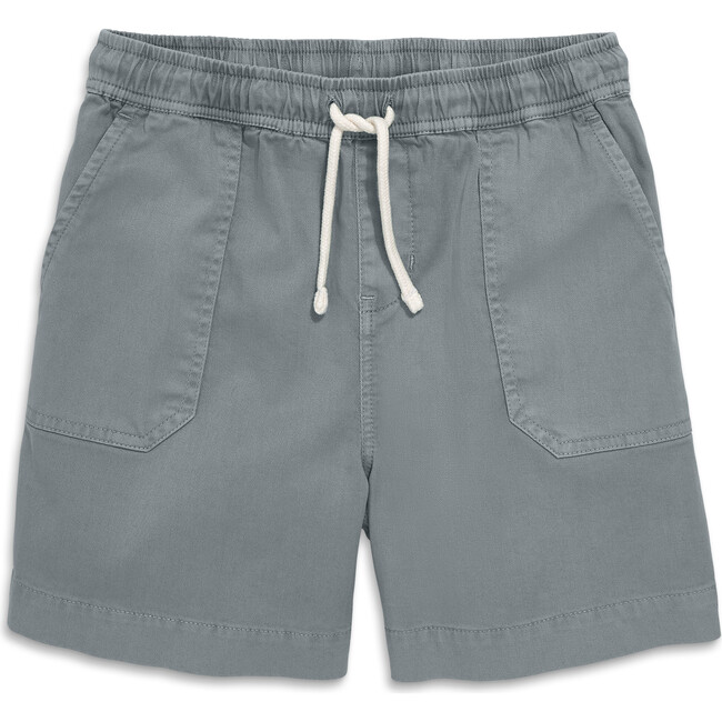 Kids Garment Dyed Stretch Chino Short, Shark Fin