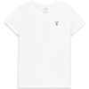 Grown-Ups Embroidered Classic slub Crewneck Tee (Women’s Fit), White - T-Shirts - 1 - thumbnail