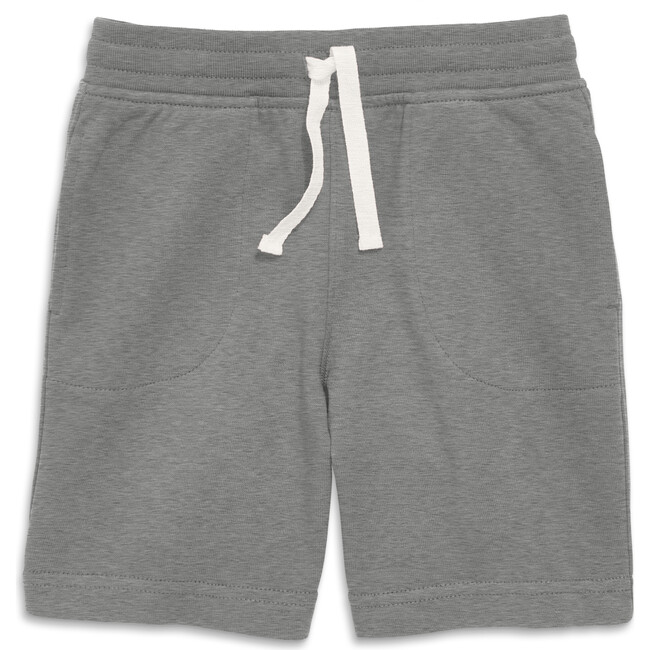 Kids Gym Short, Heather Storm Gray
