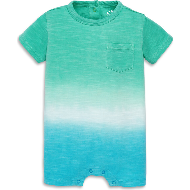 Baby Pocket Shortie In Dip-Dye, Sea Dip Dye