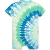Baby Pocket Shortie In Tie-Dye, Cool Tie Dye Spiral - Rompers - 1 - thumbnail