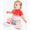 Baby Pocket Shortie In Dip-Dye, Cherry Dip Dye - Rompers - 2