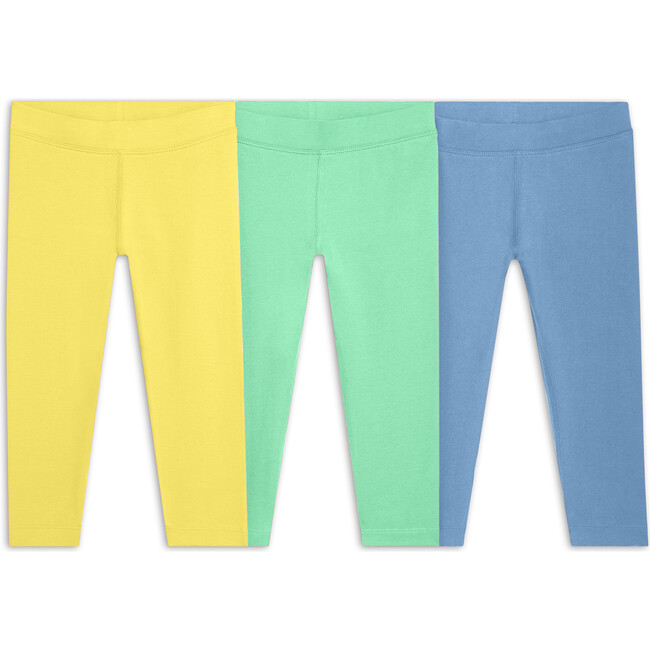 Kids Capri Legging 3-Pack, Clover Mix