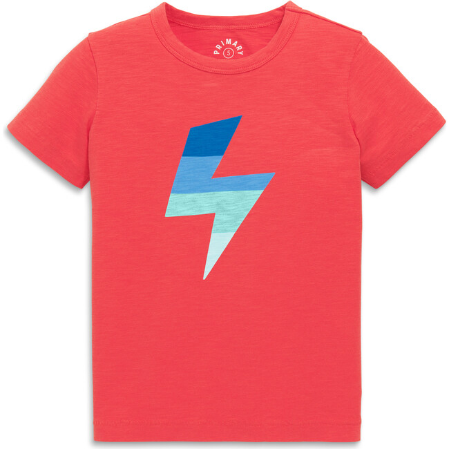 Kids Bolt Tee, Strawberry - T-Shirts - 1
