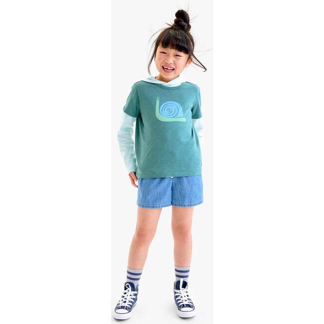 Kids Chambray Beach Short, Chambray - Shorts - 3