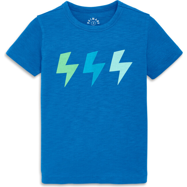 Triple Bolt Tee, Blueberry Bolt - T-Shirts - 1