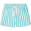 Kids Beach Short In Seersucker Stripe, White Coast Stripe - Shorts - 1 - thumbnail