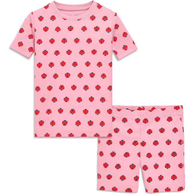 Organic Pj Set, Blossom Ladybugs - Pajamas - 1