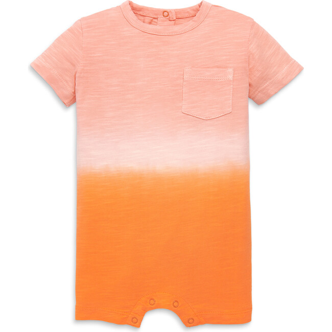 Baby Pocket Shortie In Dip-Dye, Cantaloupe Dip Dye - Rompers - 1