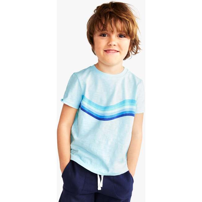 Banner Wave Tee, Sky Wave - T-Shirts - 2