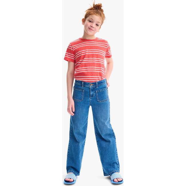 Kids Patch Pocket Jean, Classic Wash - Jeans - 2