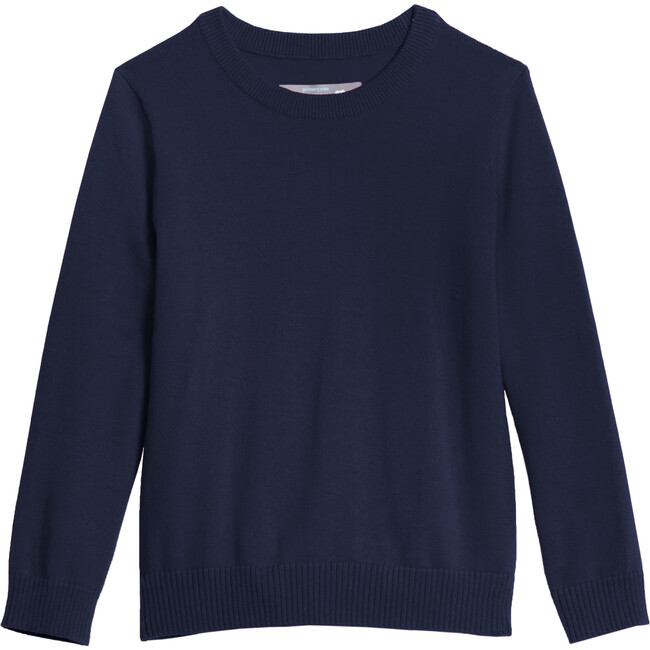 Kids Crewneck Sweater, Navy