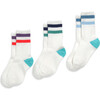 Kids Athletic Sock 3-Pack, Multi Stripe Pack - Socks - 1 - thumbnail