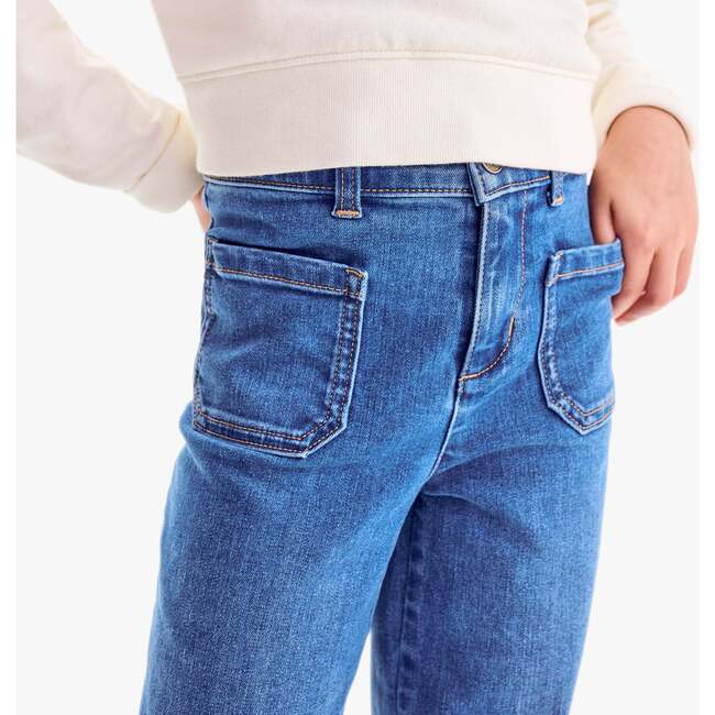 Kids Patch Pocket Jean, Classic Wash - Jeans - 4
