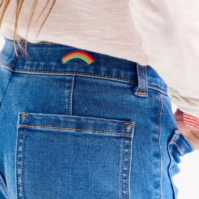 Kids Patch Pocket Jean, Classic Wash - Jeans - 5