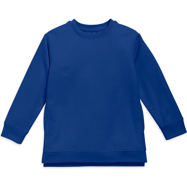 Pocket Tunic Sweatshirt, Cobalt - Sweatshirts - 1