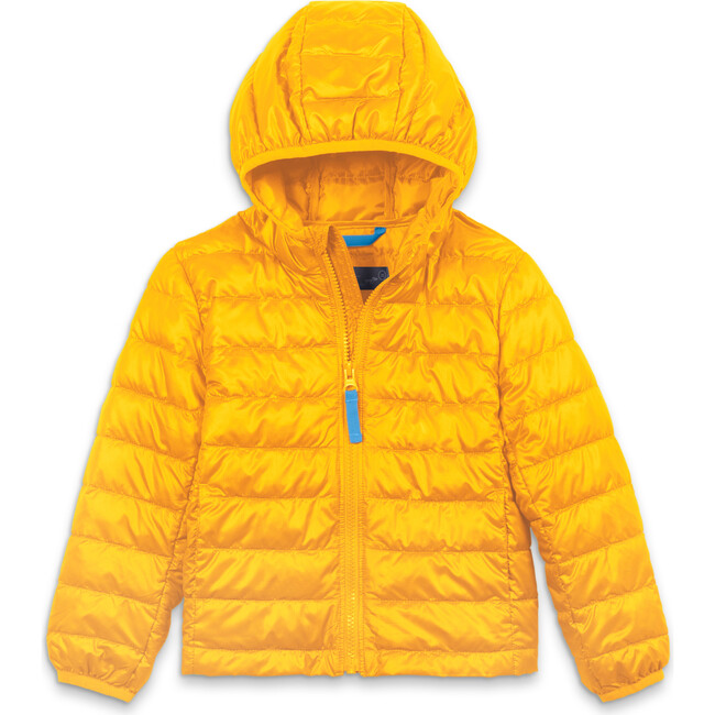 Kids Lightweight Puffer Jacket In Seasonal Colors, Mustard - Jackets - 1