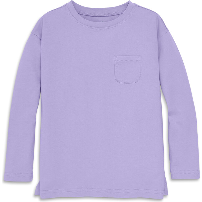 Long Sleeve Legging Tee, Iris - T-Shirts - 1