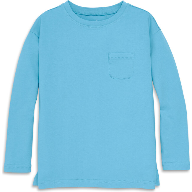 Long Sleeve Legging Tee, Cornflower - T-Shirts - 1