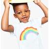 Painted Rainbow Tee, White/Artful Rainbow - T-Shirts - 2