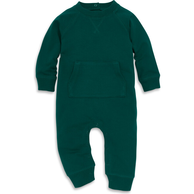 Baby Sweatshirt Romper, Ivy - Rompers - 1