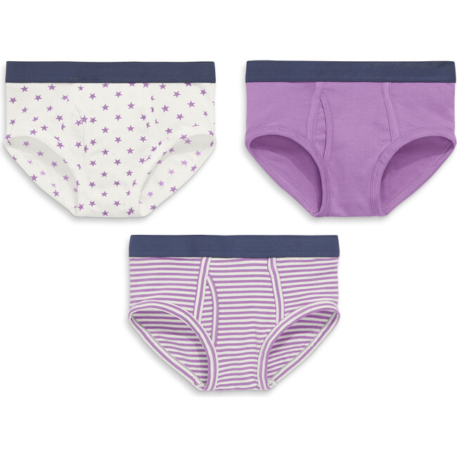 Brief 3-Pack, Lavender Mix
