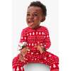 Baby Organic Zip Footie In Tinsel Trees, Cherry Peppermint Trees - Footie Pajamas - 3