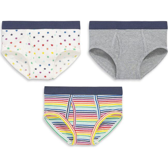 Brief 3-Pack, Sunburst Rainbow Mix