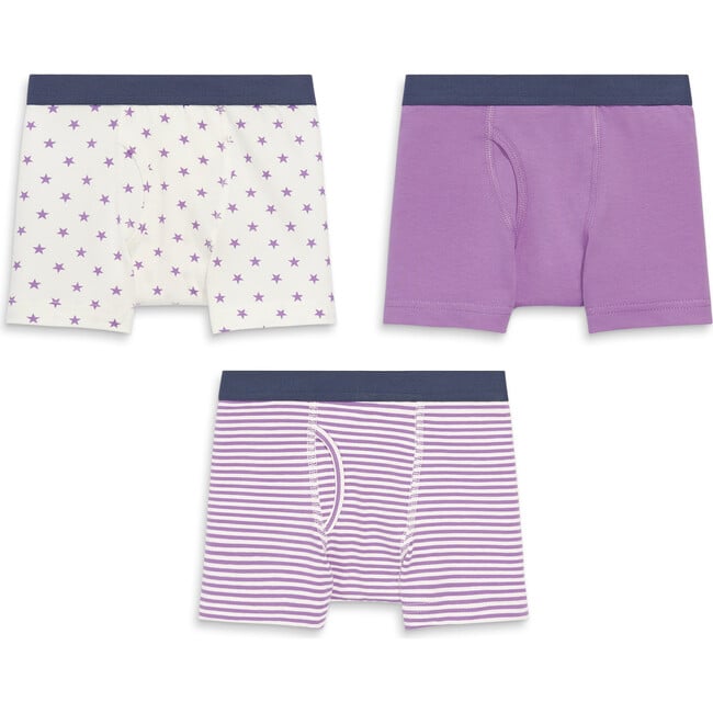 Boxer Brief 3-Pack, Lavender Mix