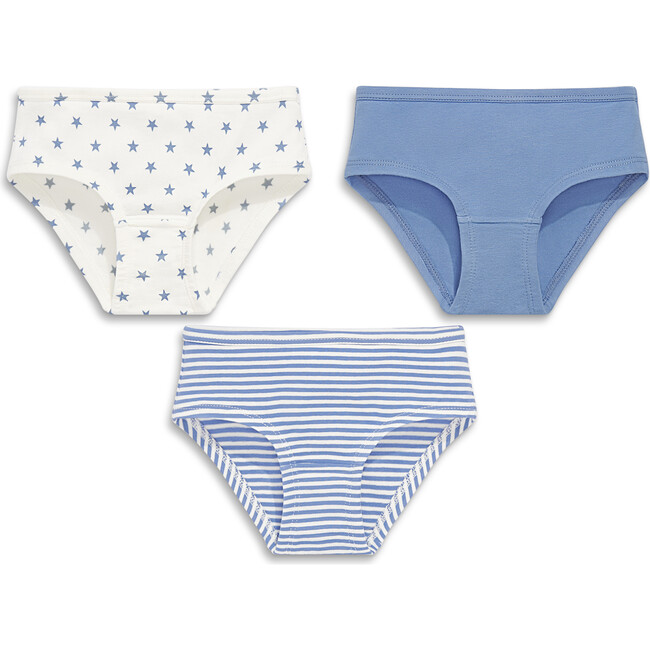 Bikini 3-Pack, Vintage Blue Mix
