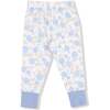 Short Sleeve Loungewear Set Baby Blue Floral - Mixed Apparel Set - 3
