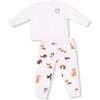 Drop Sleeve Sweatshirt and Jogger Best Friend Dogs, French Terry, Pink - Mixed Apparel Set - 1 - thumbnail