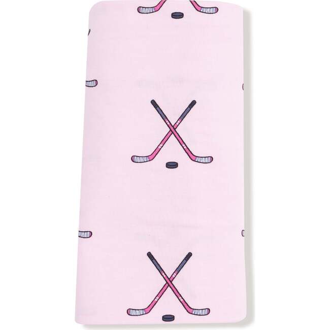 Swaddle Blanket Hockey, Pink - Swaddles - 2