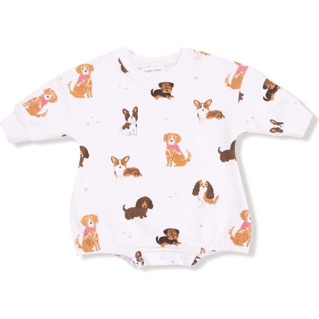 Sweatshirt,  BubbleBest Friend Dogs French Terry Pink