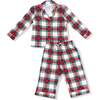 Kids Long Sleeve Coat Style with Pant, Holiday Plaid - Mixed Apparel Set - 1 - thumbnail