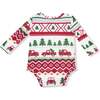 Lap Shoulder Bodysuit, Christmas Nostalgia - Onesies - 2 - thumbnail