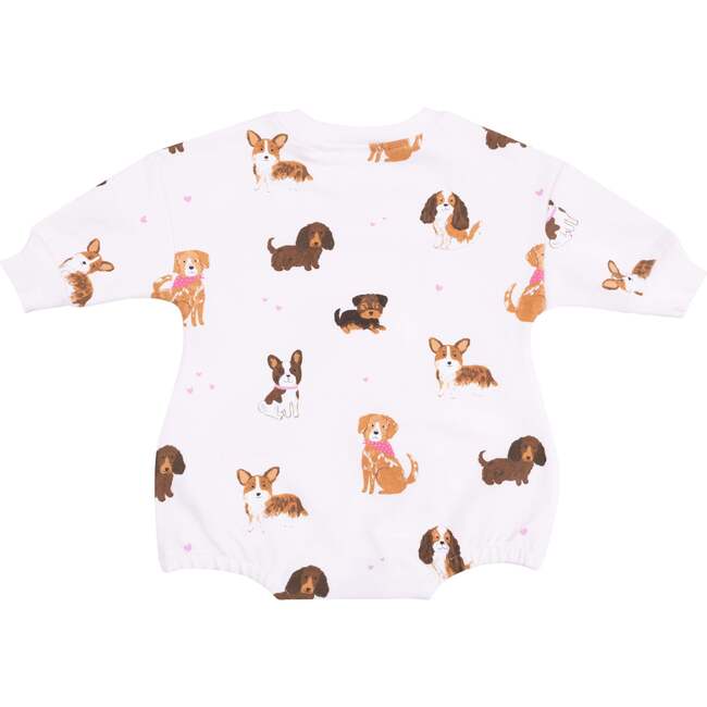 Sweatshirt,  BubbleBest Friend Dogs French Terry Pink - Rompers - 3