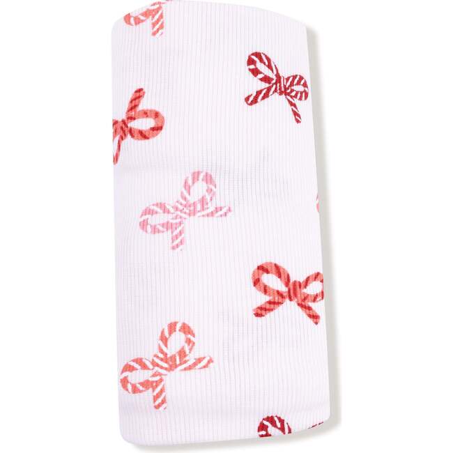 Swaddle Blanket, Candy Cane Bows - Swaddles - 3