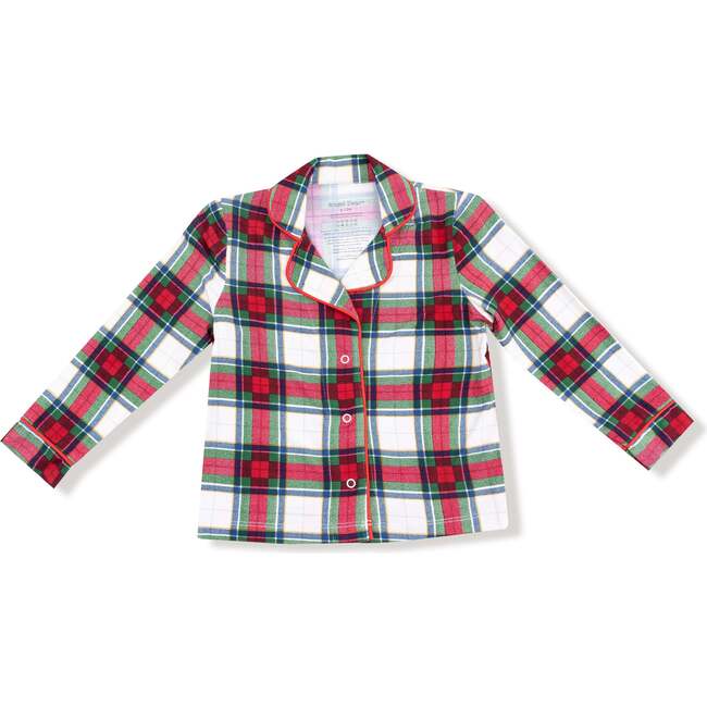 Kids Long Sleeve Coat Style with Pant, Holiday Plaid - Mixed Apparel Set - 3