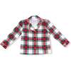 Kids Long Sleeve Coat Style with Pant, Holiday Plaid - Mixed Apparel Set - 3