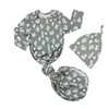 Stay Sharp Bamboo Newborn Gown and Hat Baby Gift Set - Nightgowns - 1 - thumbnail