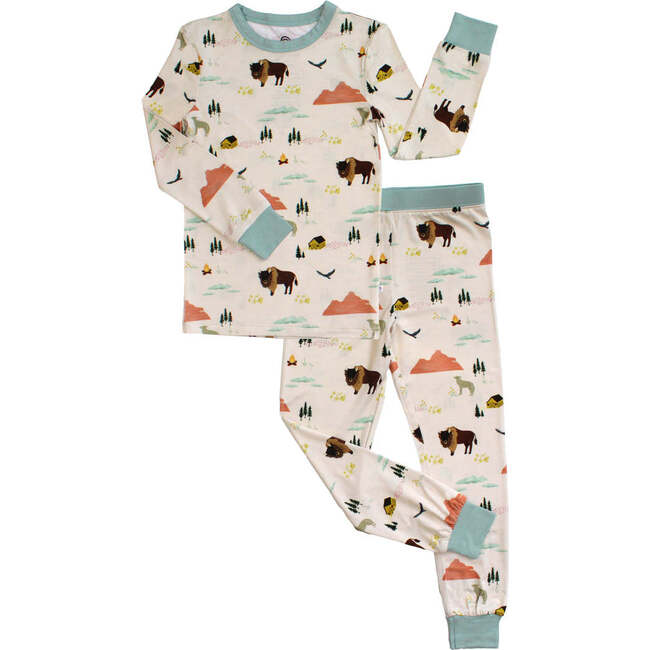 On the Ranch Bamboo Long Sleeve Kids Pajama Pants Set