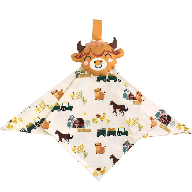 On the Farm Highland Cow Bamboo Lovey