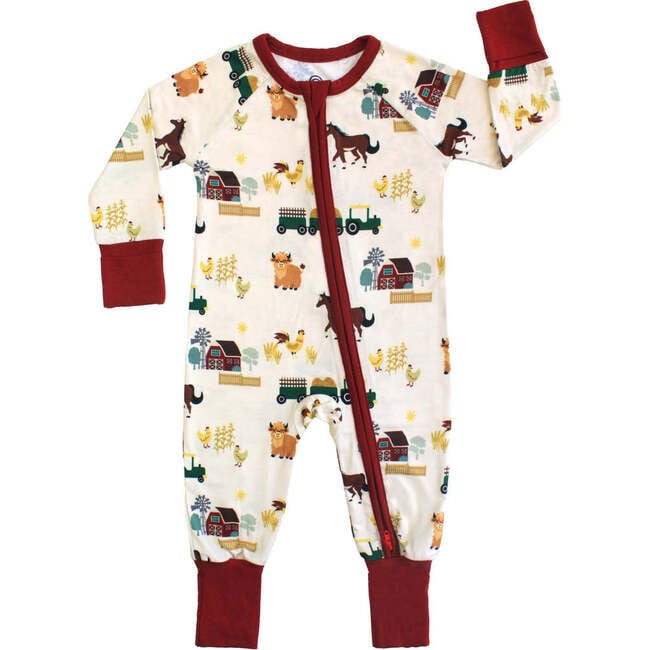 On the Farm Bamboo Convertible Baby Pajama